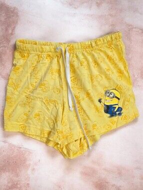 Universal Studios Yellow Minions Print Lounge Shorts